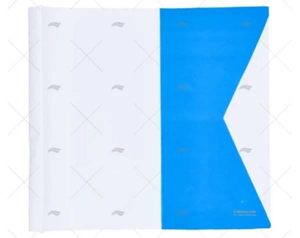 BANDERA ALFA PLASTICO 22X 19cm
