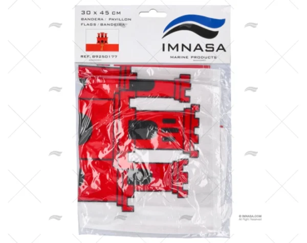 BANDERA GIBRALTAR 45x 30cm ADRIA BANDIERE