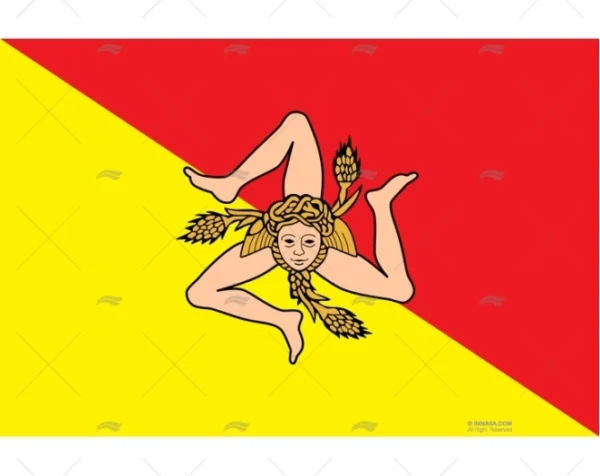 BANDERA SICILIA 75x 50cm ADRIA BANDIERE