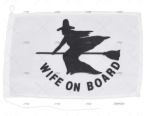 BANDERA WIFE ON BOARD 30x 20cm ADRIA BANDIERE