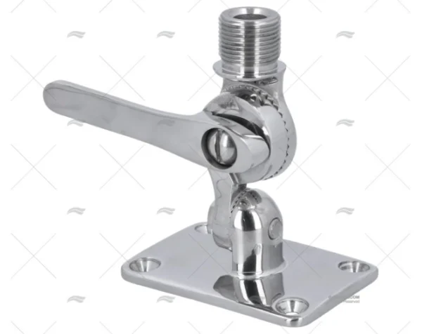 BASE ANTENA ABATIBLE CUBIERTA LATÓN CROM