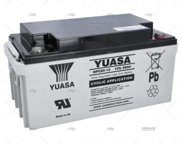 BATERIA 65A AGM YUASA YUASA