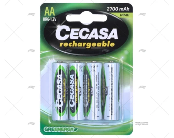 BATERIA PILA AA 1,5v/4Ud. RECARGABLE