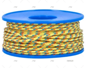 BOBINA POLIES AMAR/NARAN/AZUL 2mm 20m MEYER