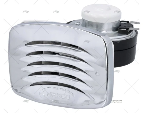 BOCINA 12V CROMADA 110x89 MARCO