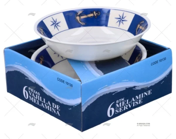 BOL MELAMINA 6pcs