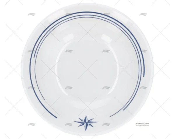 BOL MELAMINA ROSA VIENTOS 6pcs