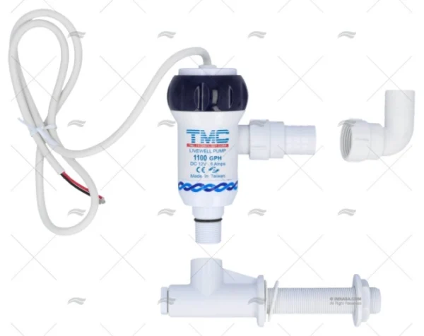 BOMBA VIVEIRO CODO 1100 GPH 12V