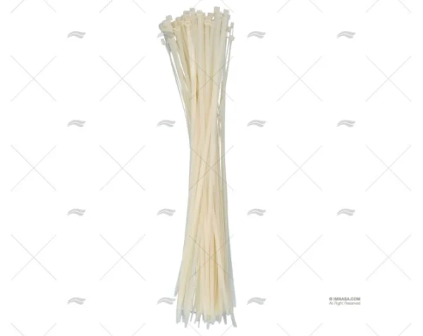 BRIDA NYLON 9x780 BLANCA 100 UNIDADES NORMA