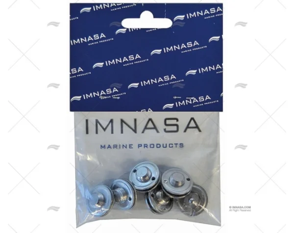 BROCHE HEMBRA LATON CROMADO *(6)