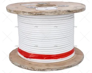 CABLE INOX FUNDA BLANCA 7mm 100m