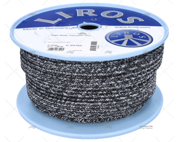 CABO MAGIC SHEET 07mm BLANCO/NAVY 100m LIROS