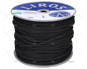 CABO POLYESTER 08mm NEGRO 200m LIROS