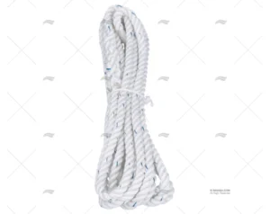 CABO POLYESTER 10mm BLANCO C/GAZA 1x6m LIROS