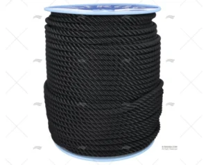 CABO POLYESTER 12mm NEGRO 200m LIROS