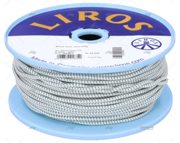 CABO SHOCK CORD 03mm BLANCO 100m