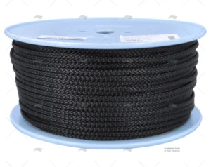 CABO TRENZADO POLIESTER 06mm NEGRO 200m LIROS