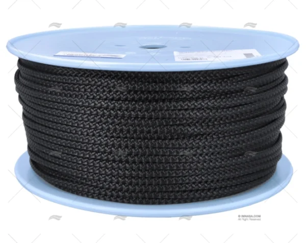 CABO TRENZADO POLIESTER 06mm NEGRO 200m LIROS