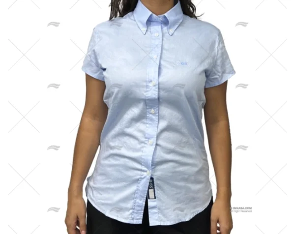 CAMISA M/C M AZUL S MUJER