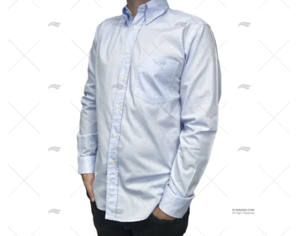 CAMISA M/L H AZUL S HOMBRE