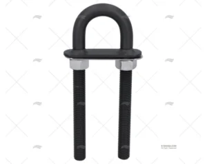 CANCAMO DELUXE NEGRO LARGO 12mm INOX 316 MARINE TOWN