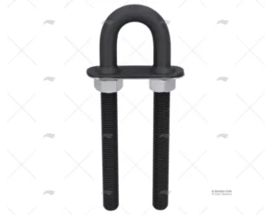 CANCAMO DELUXE NEGRO LARGO 16mm INOX 316 MARINE TOWN