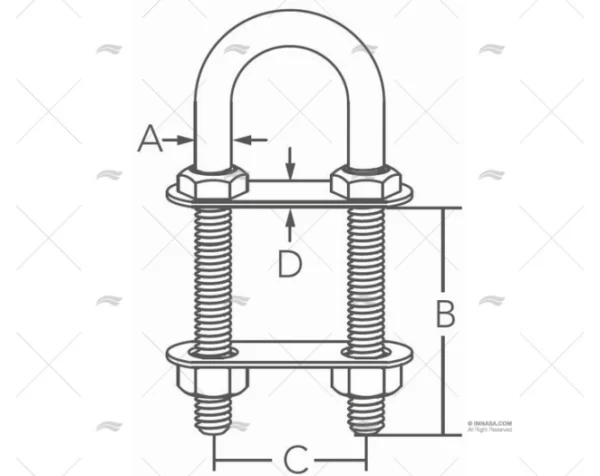 CANCAMO INOX SS 304 8.4mm MARINE TOWN