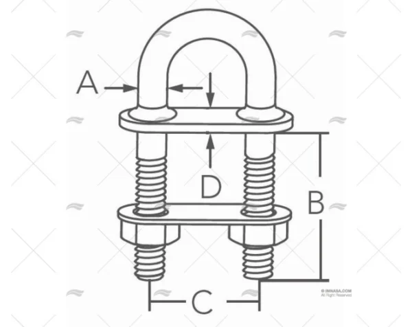 CANCAMO INOX SS 304 9.6mm MARINE TOWN