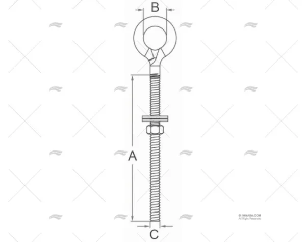 CANCAMO INOX SS 316 12mm MARINE TOWN