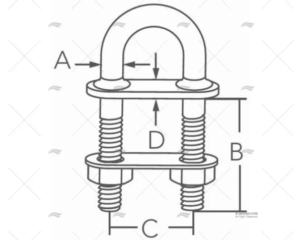 CANCAMO INOX SS304 12,7mm MARINE TOWN