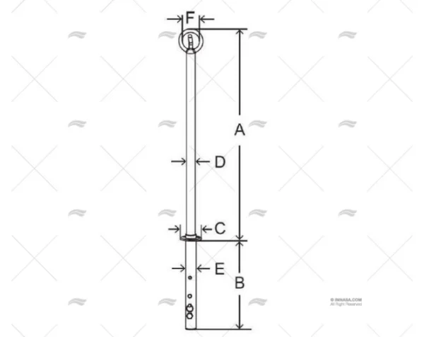 CERRADURA PUERTA CON LLAVE INOX IZDA. MARINE TOWN
