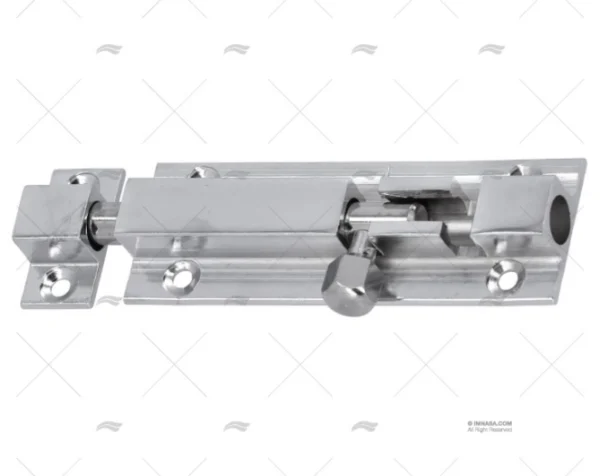CIERRE PESTILLO 76mm BRONCE CROMADO