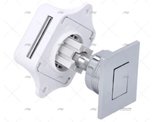 CIERRE PULSANTE PLAST.CROMADO RECTANG.