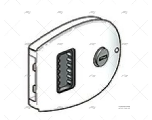 CIERRE SOUTHCO FLUSH OVAL INOX SOUTHCO