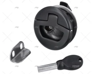 CIERRE TAMBUCHO C/ LLAVE NEGRO INOX 316 MARINE TOWN