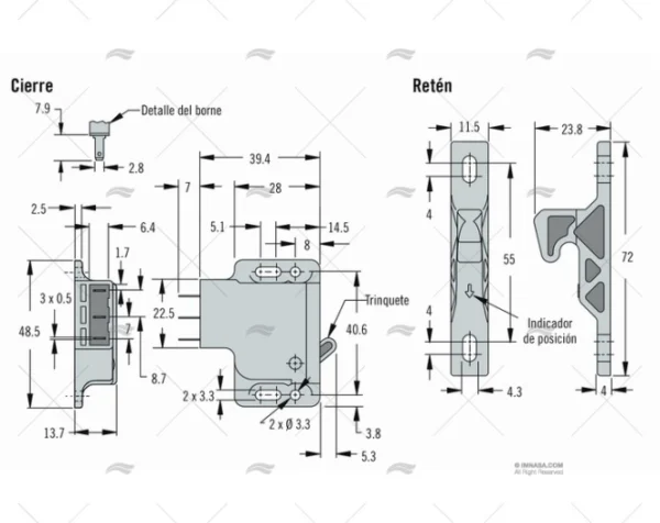 CIERRE TIPO GRABBER SOUTHCO SOUTHCO