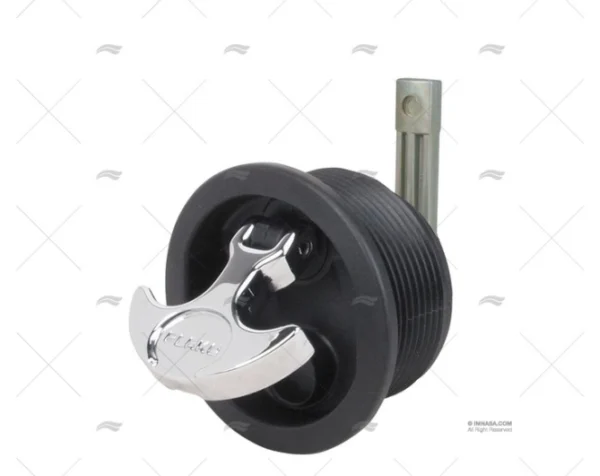 CIERRE TIRADOR 76mm NEGRO CROMADO PERKO