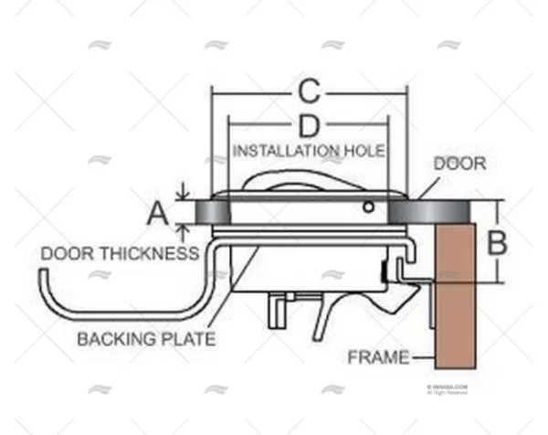 CIERRE TIRADOR INOX MARINE TOWN