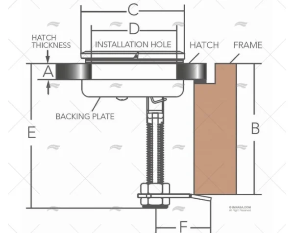 CIERRE TIRADOR SS TOUCH S/LLAVE S/TRINQ. MARINE TOWN