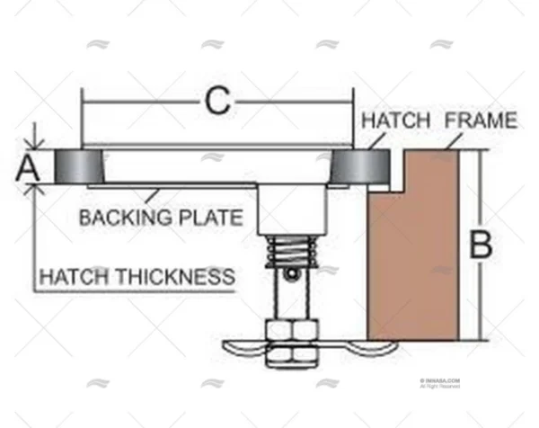 CIERRE TIRADOR T REDONDO INOX-316 MARINE TOWN