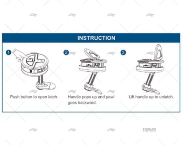 CIERRE TIRADOR TOUCH S/LLAVE 63.5mm SS31 MARINE TOWN