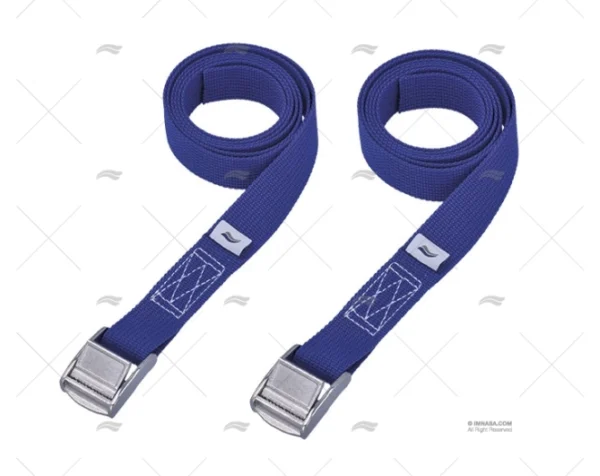 CINCHA 25mm 1,5MT AZUL COCODRILO 2U