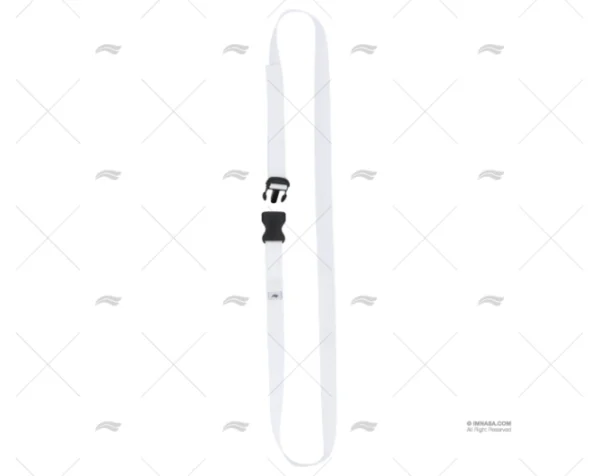 CINCHA 25mm 1,5MT BLANCA HEBILLA GRIP