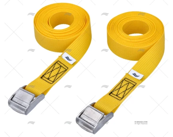 CINCHA 25mm 2,5MT AMARI COCODRILO 2u