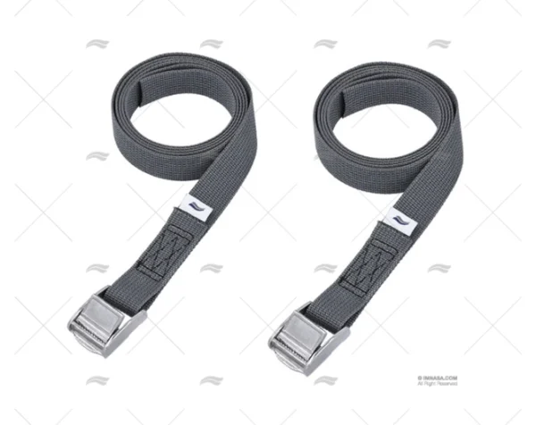 CINCHA 25mm 2,5MT GRIS COCODRILO 2U