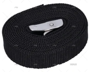 CINCHA 25mm 2,5MT NEGRA COCODRILO 1U
