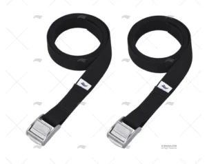 CINCHA 25mm 2,5MT NEGRA COCODRILO 2U