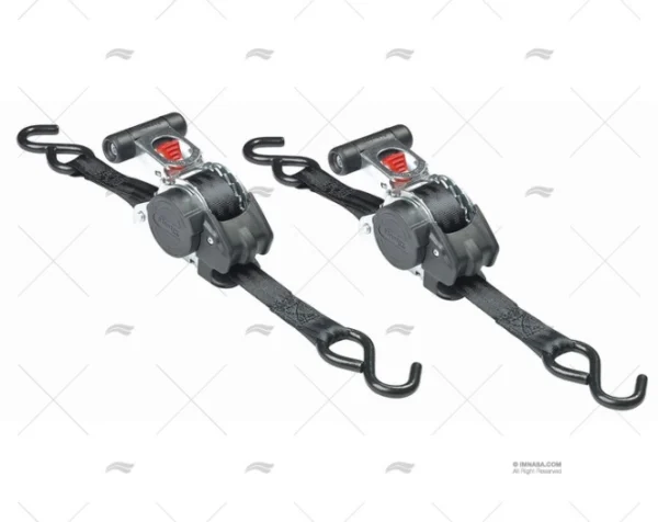 CINCHA 25mm 3,2MT AMARRE 300kg GANCHO 2U MASTER LOCK