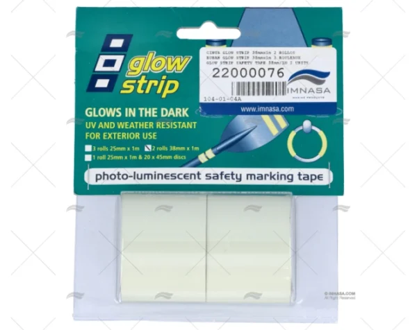 cinta-glow-strip-38mmx1m-2-rollos-psp-tapes-cintas-adhesivas-imnasa-ref-22000076-2.webp CINTA GLOW STRIP 38mmx1m 2 ROLLOS PSP TAPES