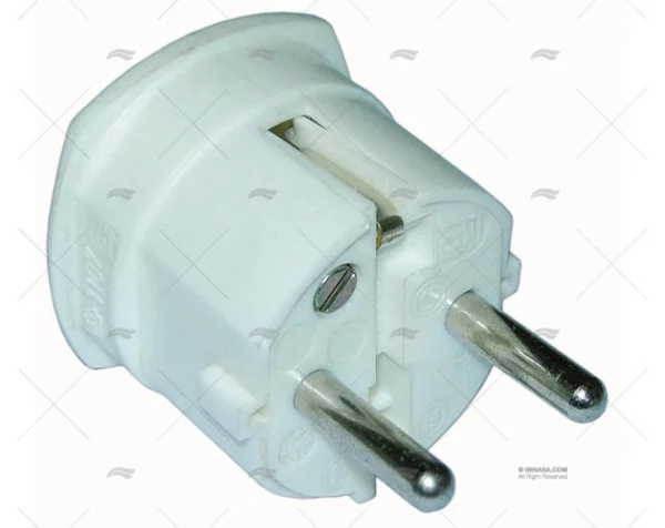 CLAVIJA ELEC. MACHO BLANCO SAL. LATERAL